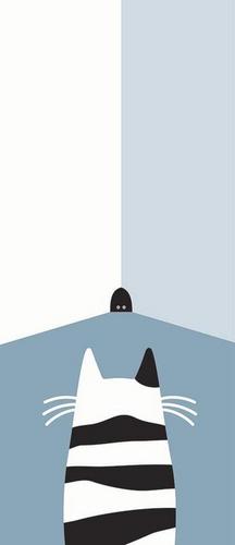 кот, норка, черный, белый