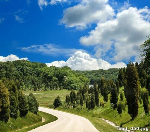 Поворот, горной, дороге