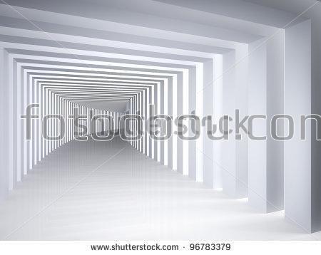 лабиринт, коридор, белый, путь, туннель