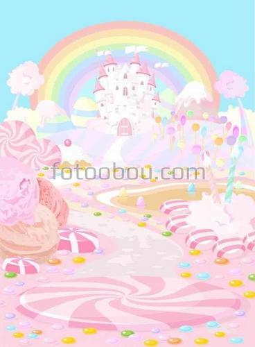 для детей, сказка, радуга, замок