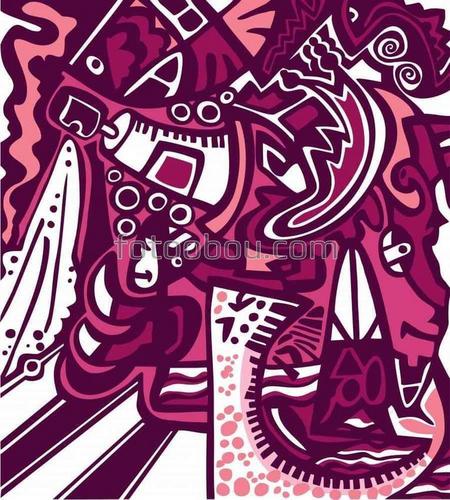 линии, круги, фигурки, изображения, граффити