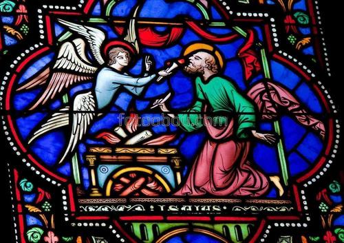 витраж, храм, церковь, изображение, стекло