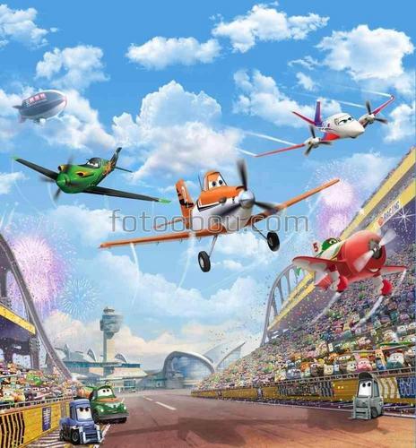 облака , самолеты ,тачки ,фейерверк ,праздник  