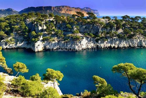 остров, скалы, горы, море, природа