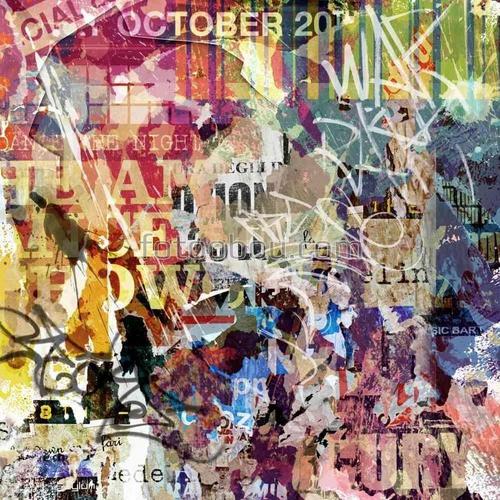 граффити, абстракция, каллаж, буквы