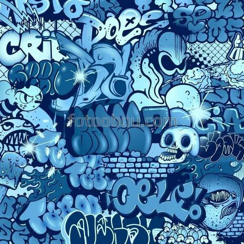 абстракция, граффити, буквы, надпись, рисунок