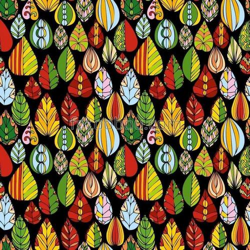 яркое, листья, полосы, линии