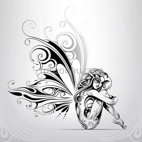 для девочек, феи, рисунок, абстракция