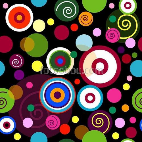 абстракция, круги, диски