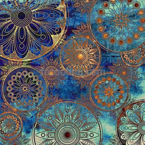 абстракция, природа, цветы, золото, поле