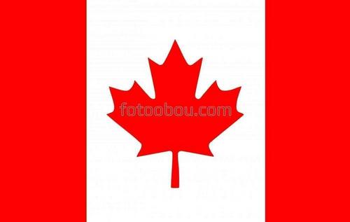 флаг, канада, лист