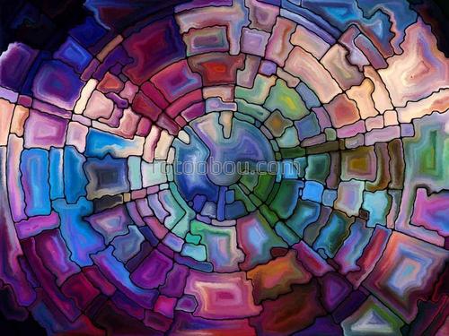 абстракция, витражи, плитка, круги, граффити