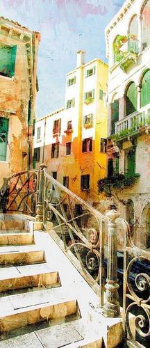 лестница, дом, небо