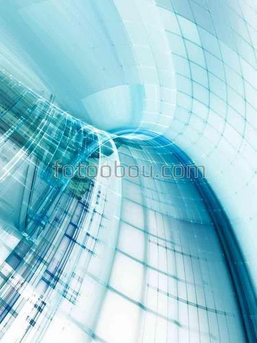 абстракция, синий, квадраты