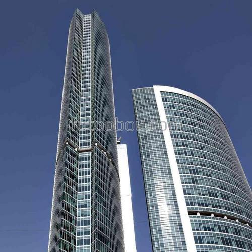 небо, здания, небоскреб, город