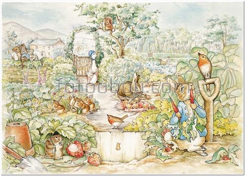 для детей, детские, животные, кролики, зайцы, гусь, белки, сад