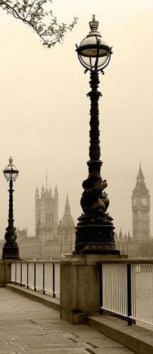 мост, башня, часы, фонарь, архитектура