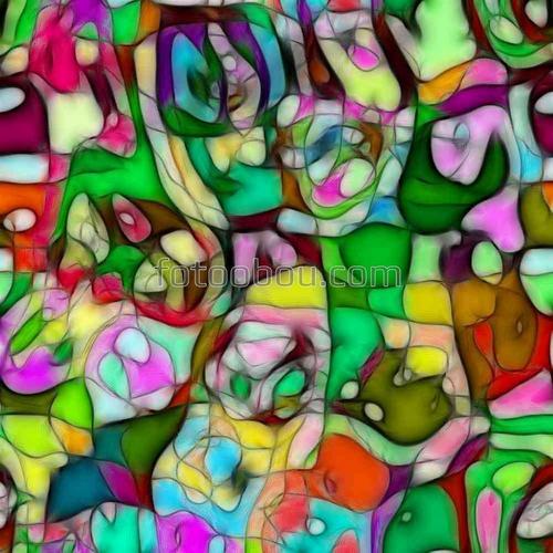 абстракция, линии, петли, узор