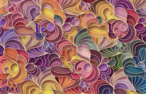 абстракция, радуга, палитра