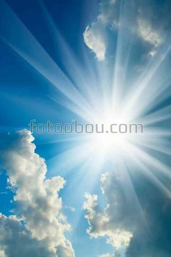 природа, солнце, небо, лучи