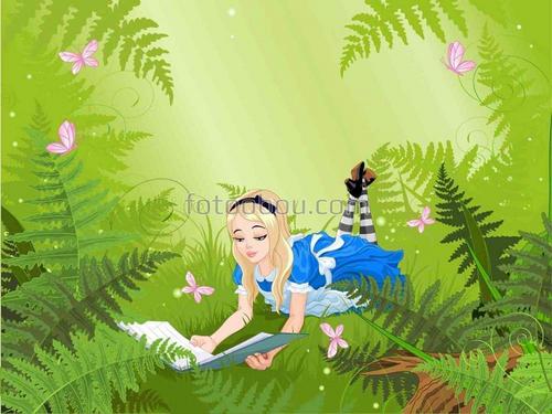 страна чудес, алиса, сказка, мультфильм, лес