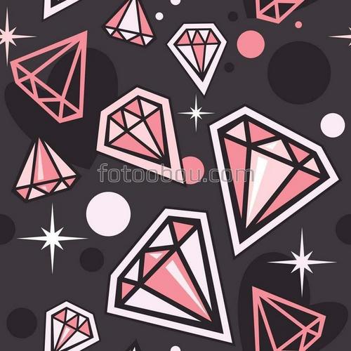 камни, ограненный, блеск, красный, черный