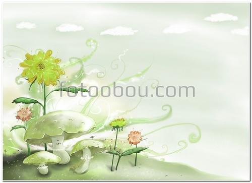 детские, грибочки, светлые