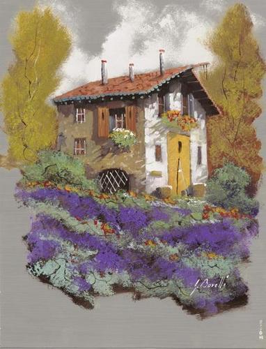 домик, дача, хижина, огород, осень