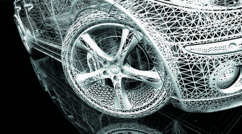 автомобиль, черный, белый, колеса, фары