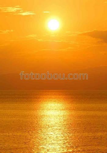 зенит, солнце, день, природа, море, небо