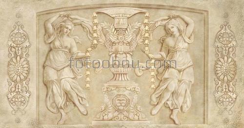 статуи ,дамы ,архитектура ,лев ,платок 
,камень 