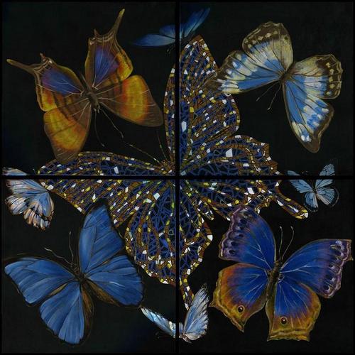 бабочки, мозаика