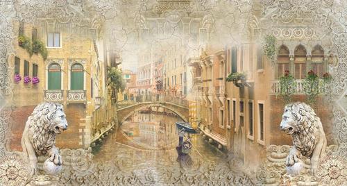 венеция, италия, канал, лодка, мост