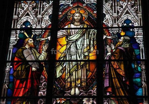 витраж, храм, церковь, Иисус, стекло