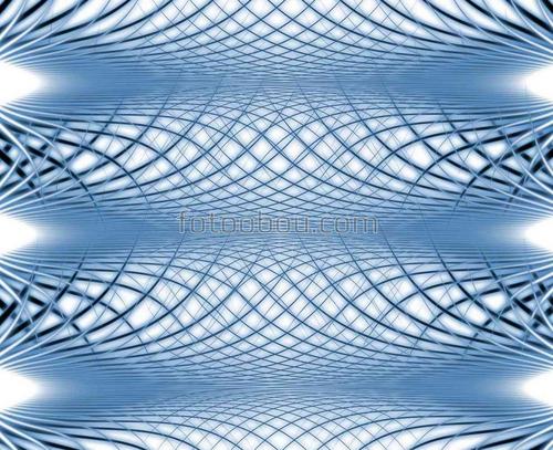 Дизайнерские, голубые, абстракция, светлые, 3D