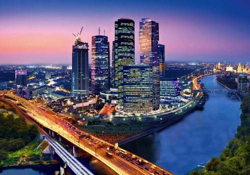 Москва, Сити, ночная, Москва, комар, Москва, 00125, Moscow, Twilight