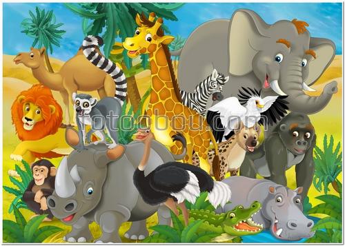 зоопарк, животные, для детей, сафари, детские, слон, обезьяна, лев, жираф, носорог, беитмот