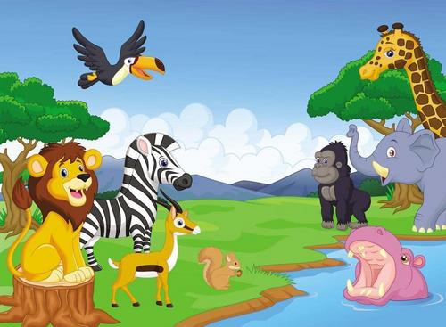 лев, зебра, белка, птица, бегемот, горилла, слон, жираф
