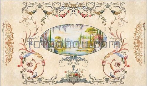 озеро, природа, особняк, коттедж