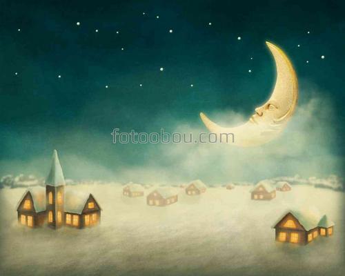 рождество, деревня, сказка, для детей, снег