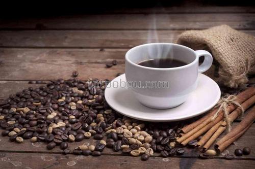 кофе, зерна, натюрморт, чашка, напиток