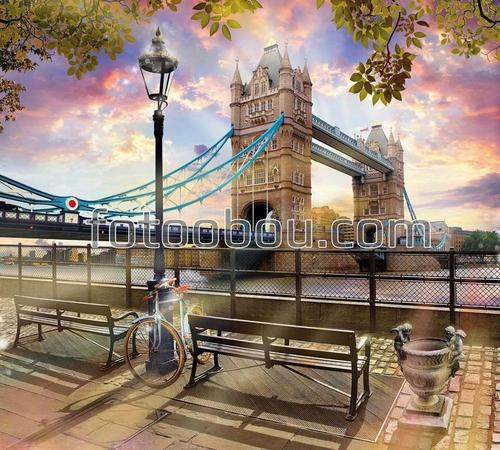 лондон, англия, тауэр, мост, река, темза