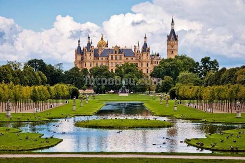 сад, парк, замок, крепость, природа, архитектура