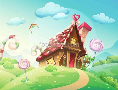 сказка, домик, для детей, мультфильм
