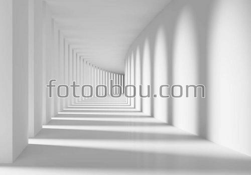 арки, коридор, свет, тень