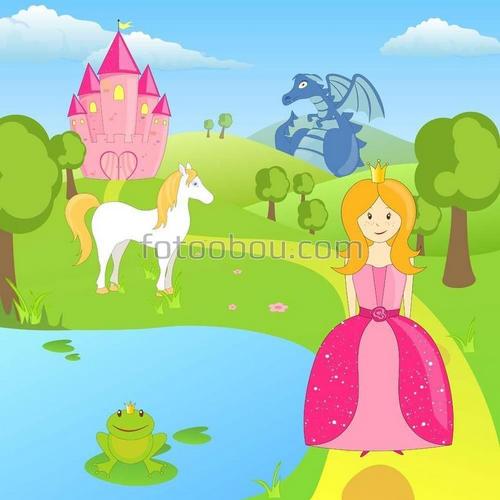 для девочек, лошадь, замок, принцесса, сказка