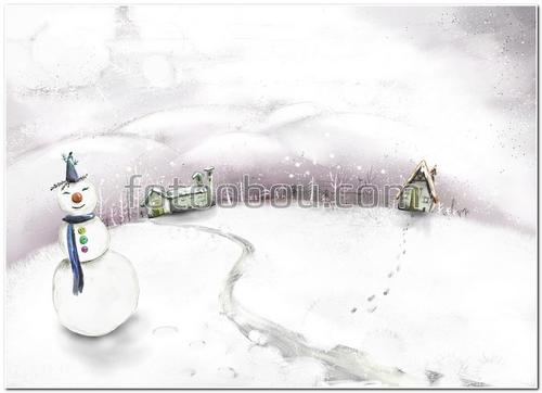 детская, зима, снеговик, сказка зимняя