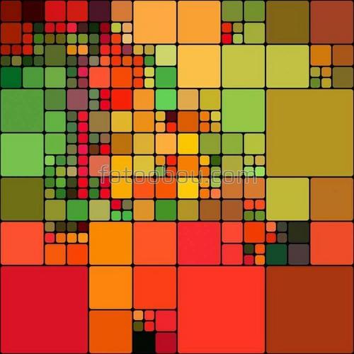 абстракция, плитка, квадраты, яркие, квадраты