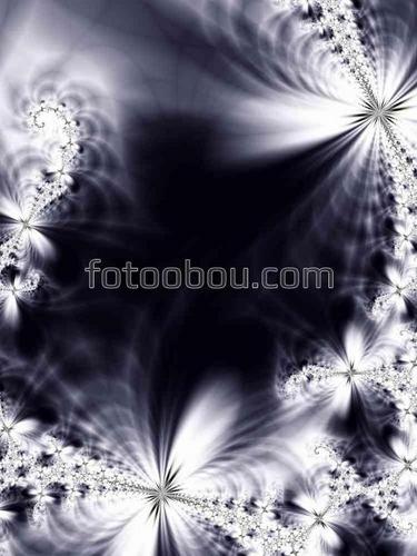 абстракция, цветы, 3D, фантазия, мрамор