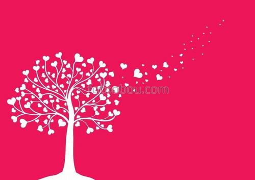 дерево, природа, сердце, любовь